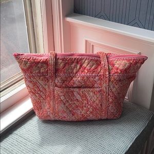 Pink/Orange Paisley Vera Bradley Tote